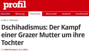 Screenshot vom Profil Artikel "Der Kampf einer Grazer Mutter um ihre Tochter"