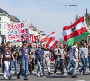 Domonstrierende gegen die Corona-Maßnahmen