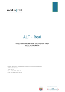 modus zad. alt-real. Verschrörungserzählungen und wie wir ihnen begegnen können. gefördert vom Land Hessen.