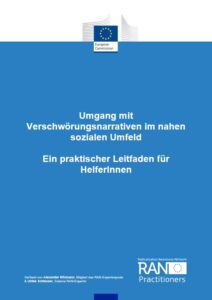 Cover Leitfaden Umgang mit Verschwörungsnarrativen