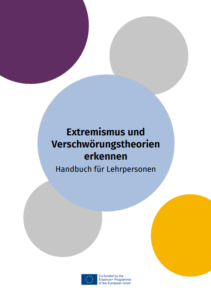 Cover "Extremismus und Verschwörungstheorien erkennen. Handbuch für Lehrpersonen."